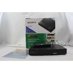 Sony Blu-Ray Disc DVD Player Model No. BDP-S3500 Bundle Box Remote Manual Power
